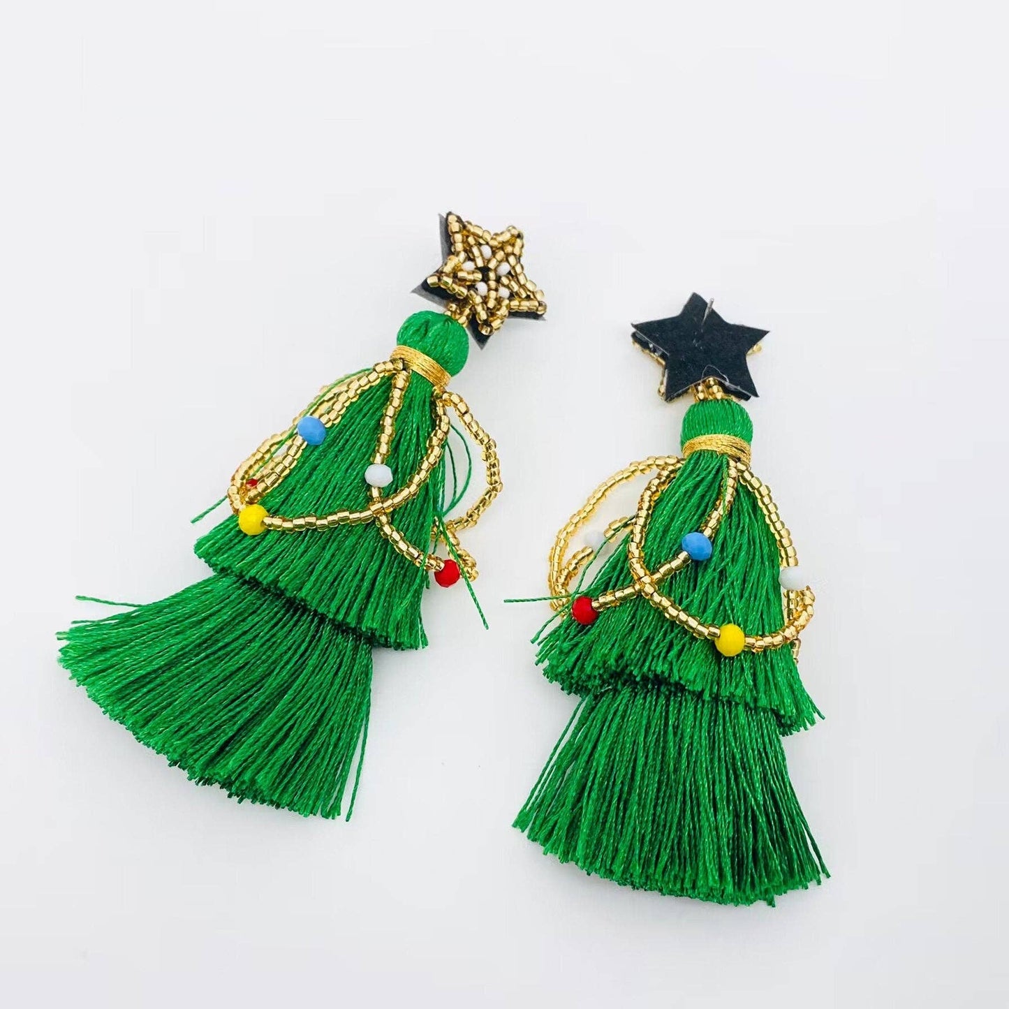 Holiday Tassel Tree Earrings