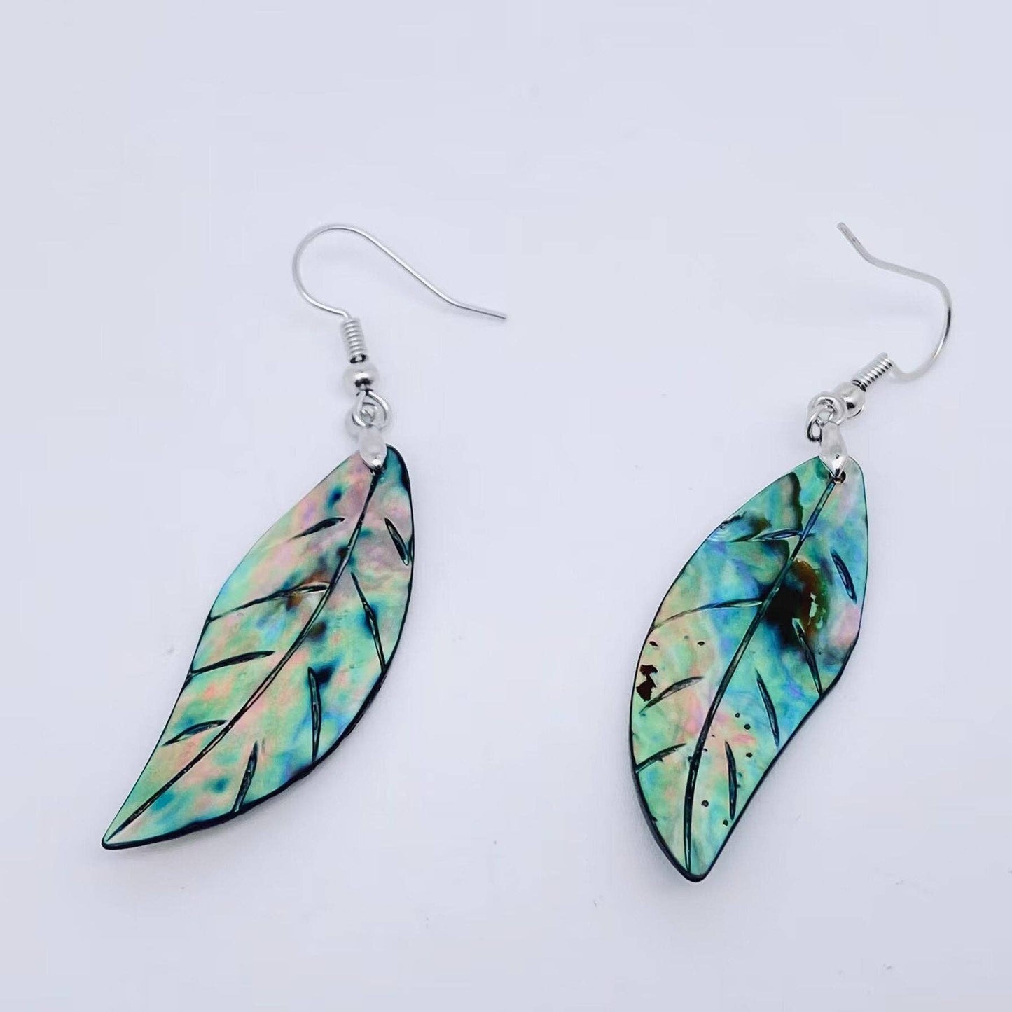 Leaf Abalone Earrings