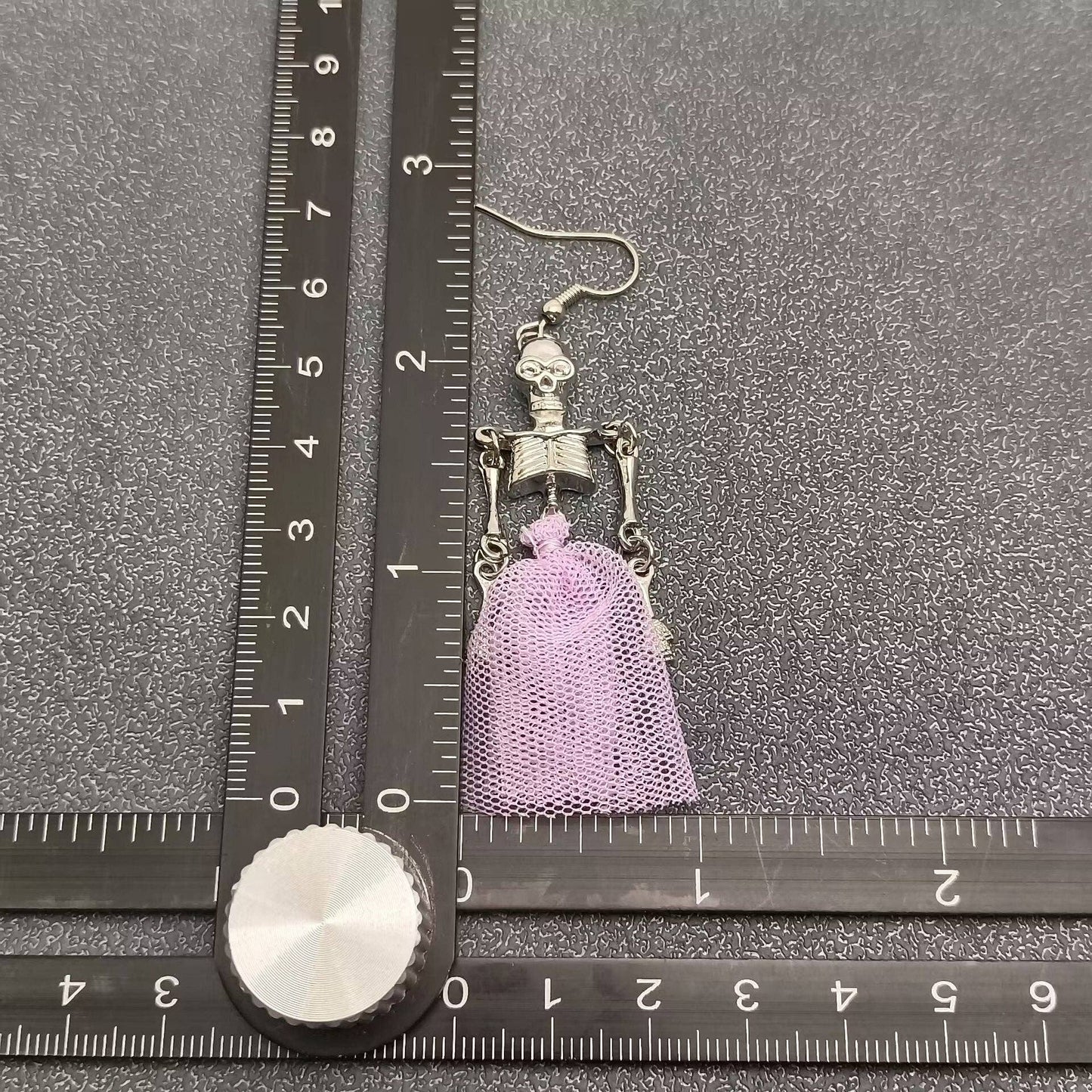 Skeleton Skirt Dangle Earrings
