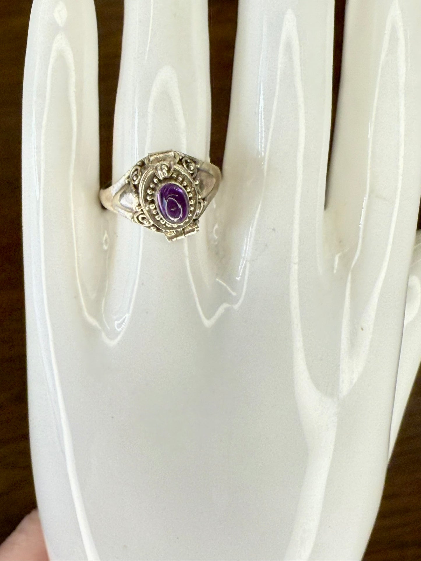 Amethyst Poison Ring