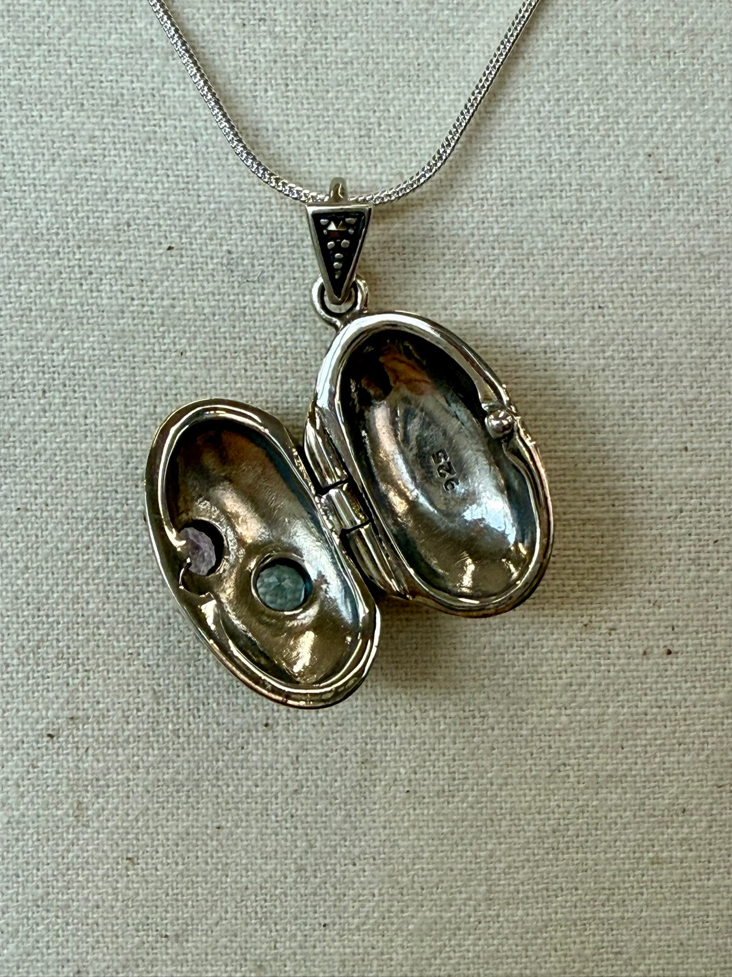 Amethyst Topaz Locket