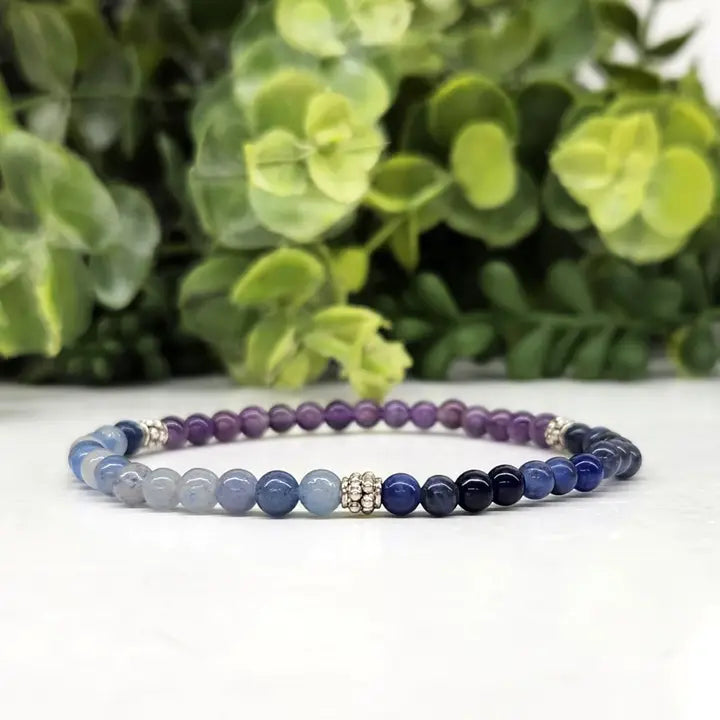 Anxiety Relief Bracelet - Blue Aventurine, Sodalite & Amethyst