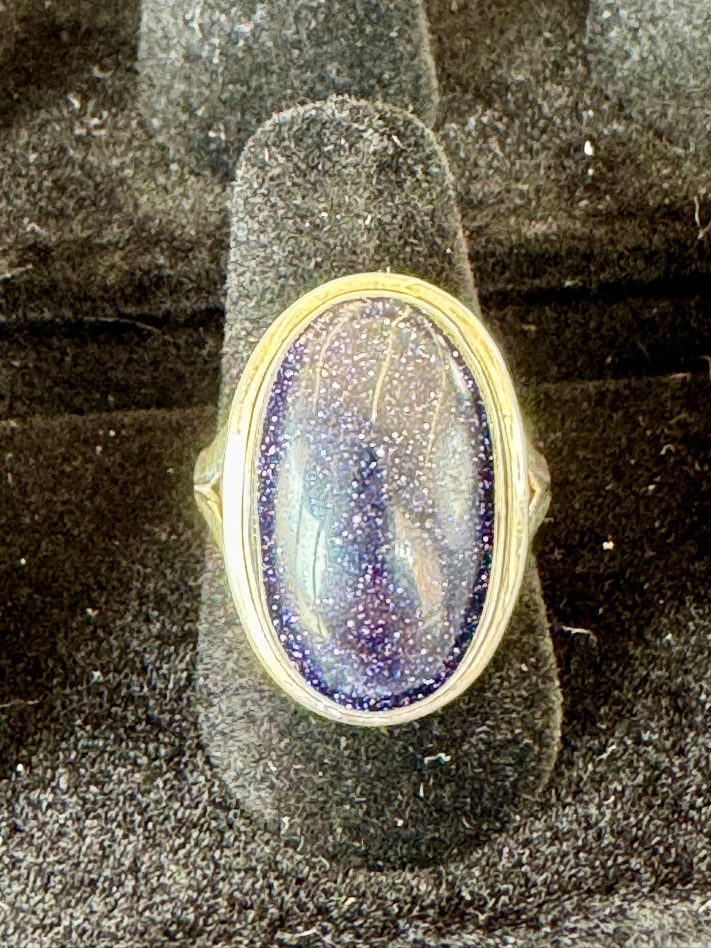 Blue Goldstone Ring