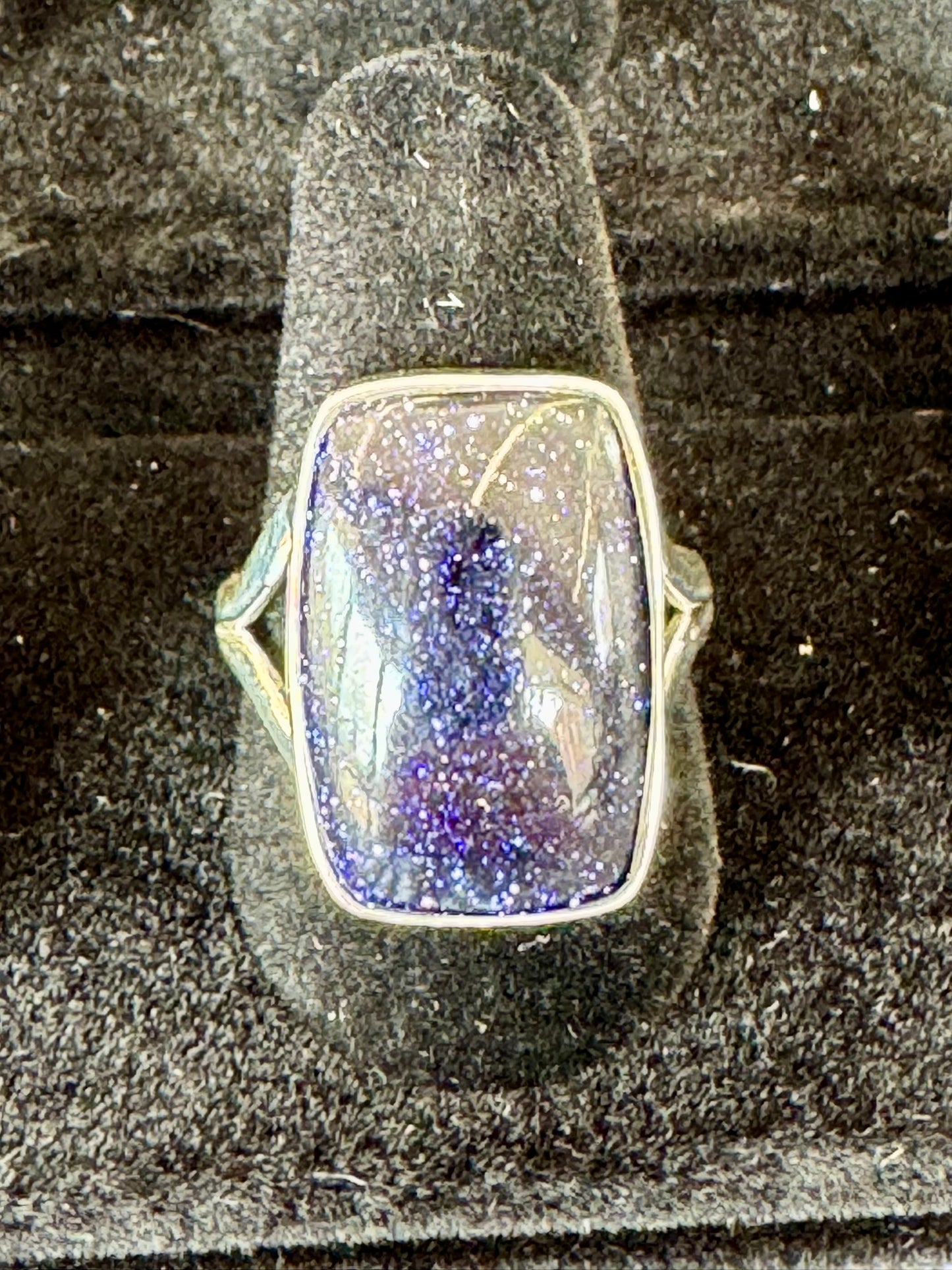 Blue Goldstone Ring