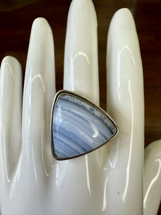 Blue Lace Agate Ring