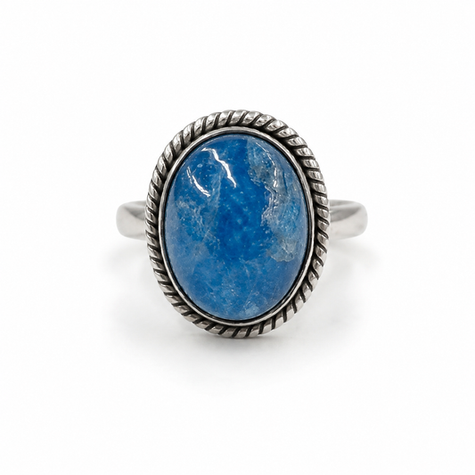 Blue Apatite Ring