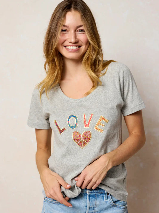 Boho Cotton Applique Tee