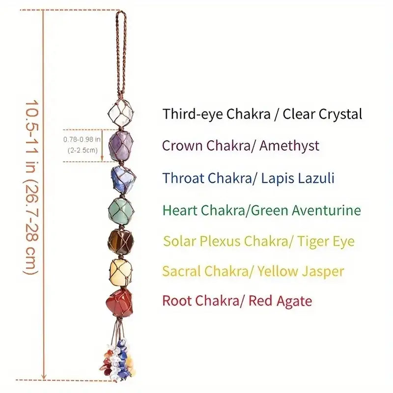 Chakra Hanging Crystals