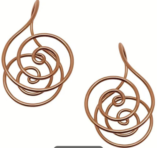 Copper Hand Spirals