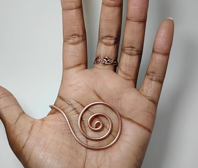 Copper Hand Spirals