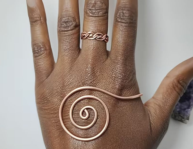 Copper Hand Spirals