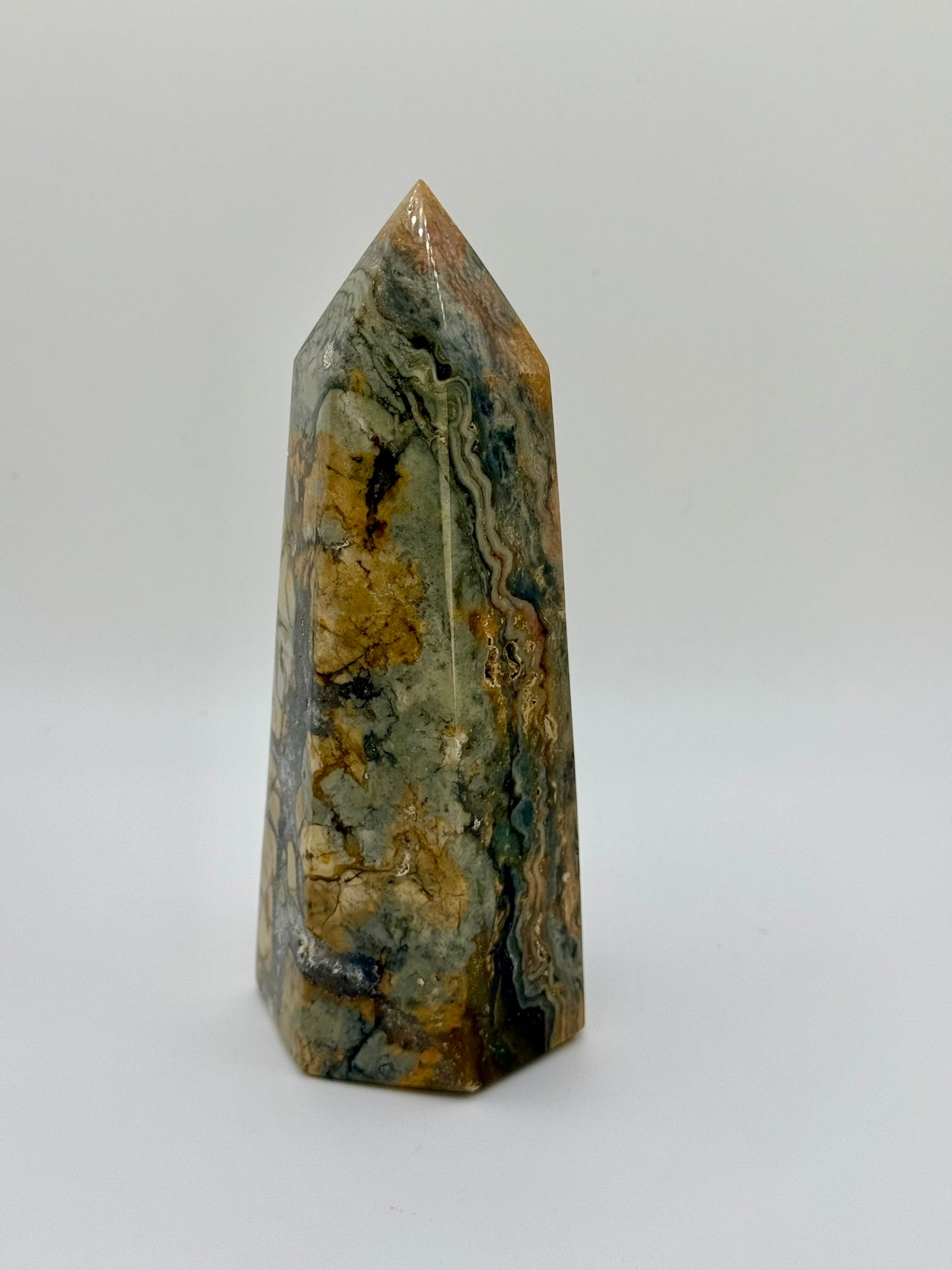 Crazy Lace Agate Pillar