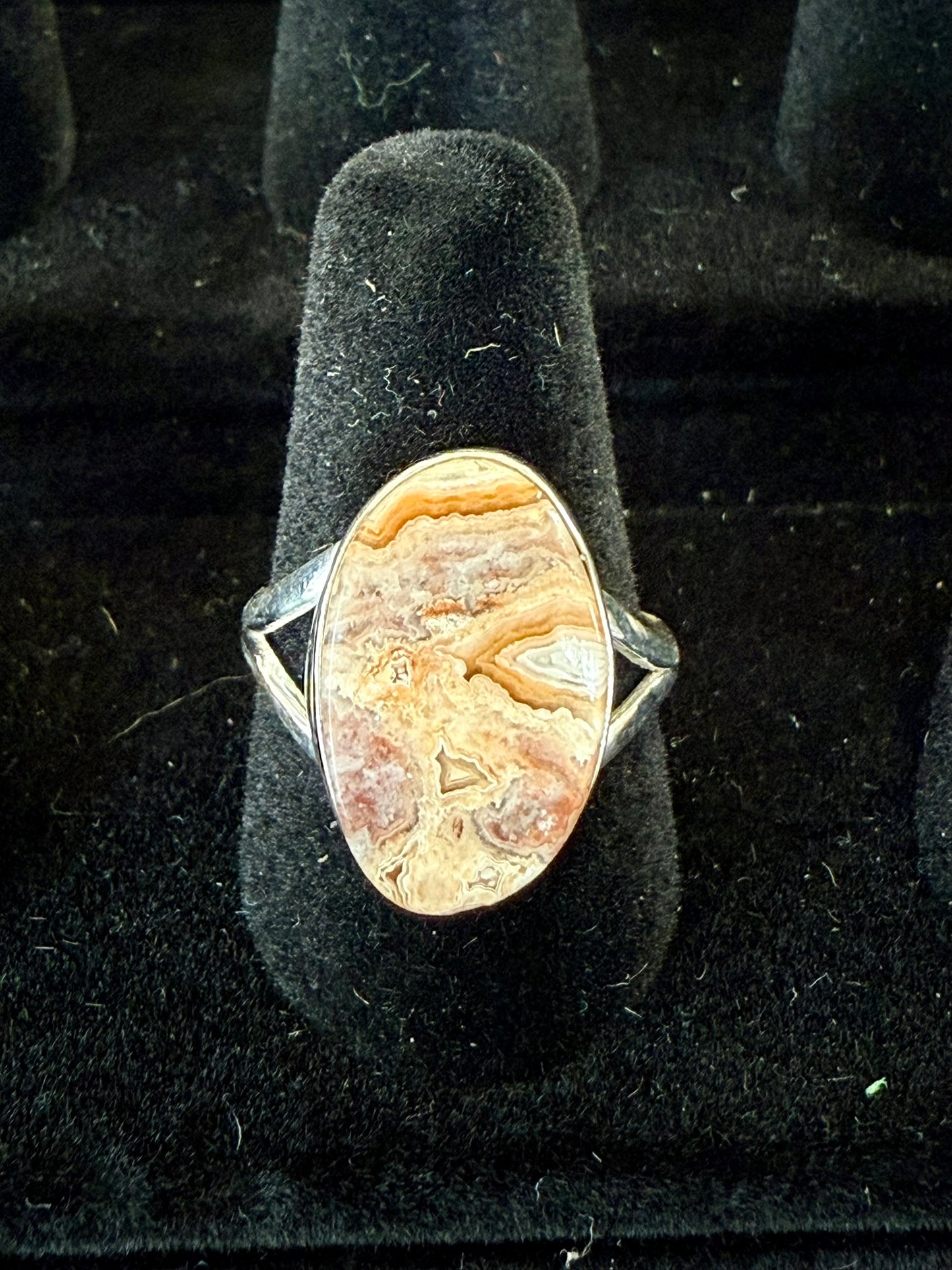 Crazy Lace Agate Ring