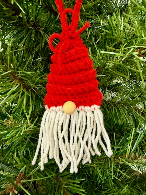 Crochet Gnome Ornament