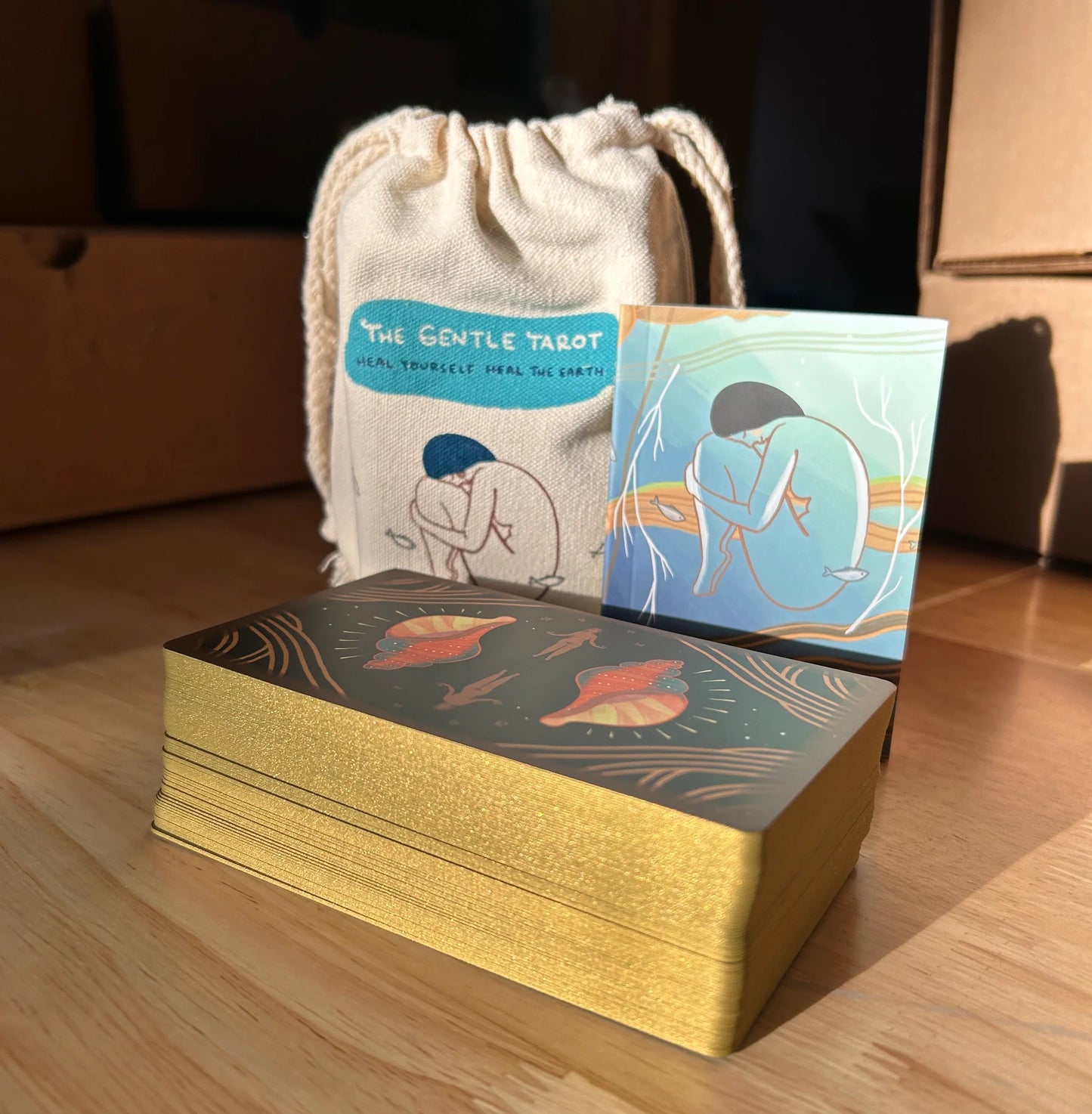 The Gentle Tarot First Edition Deck and Pouch