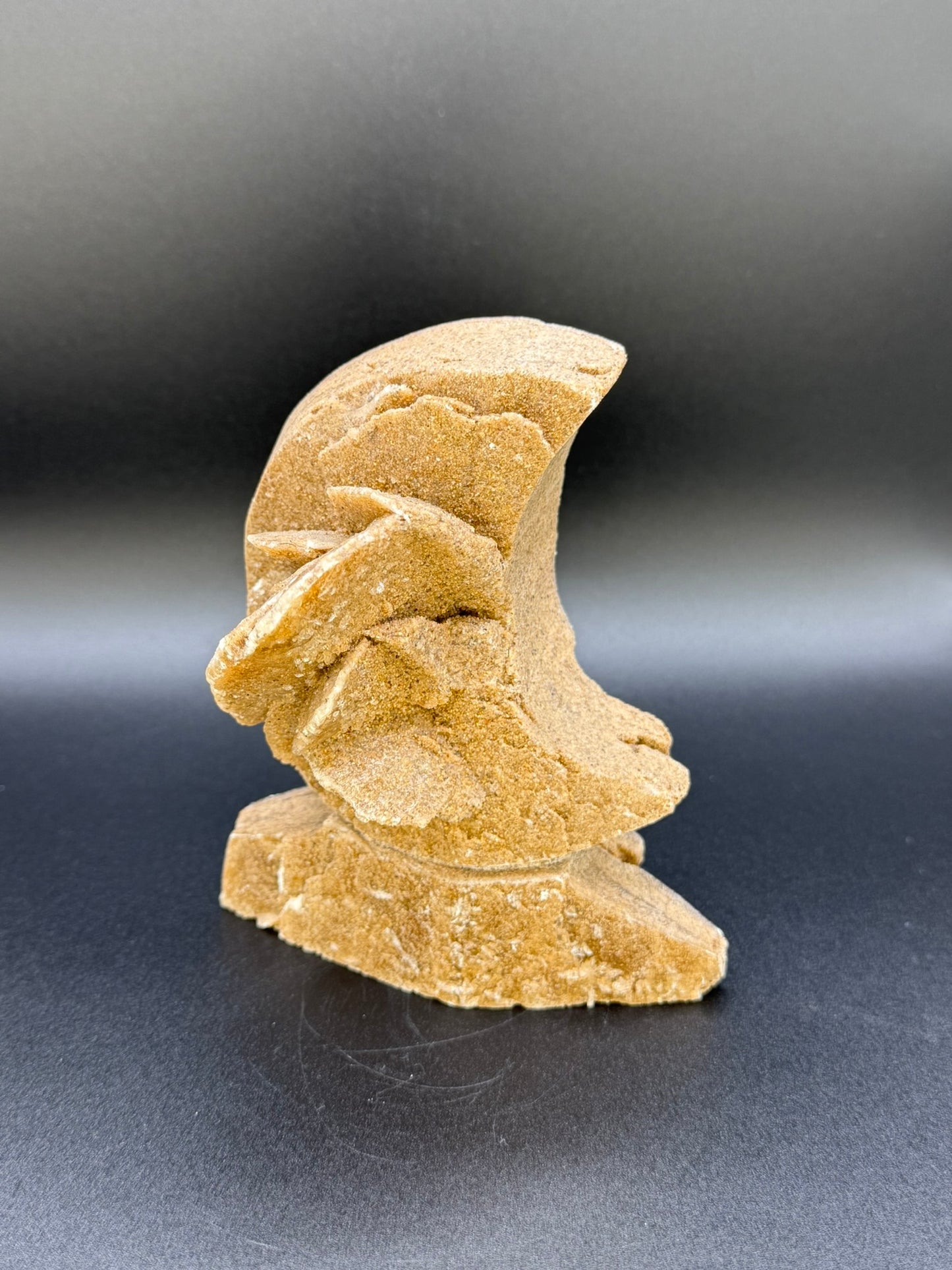 Gypsum Carved Moon