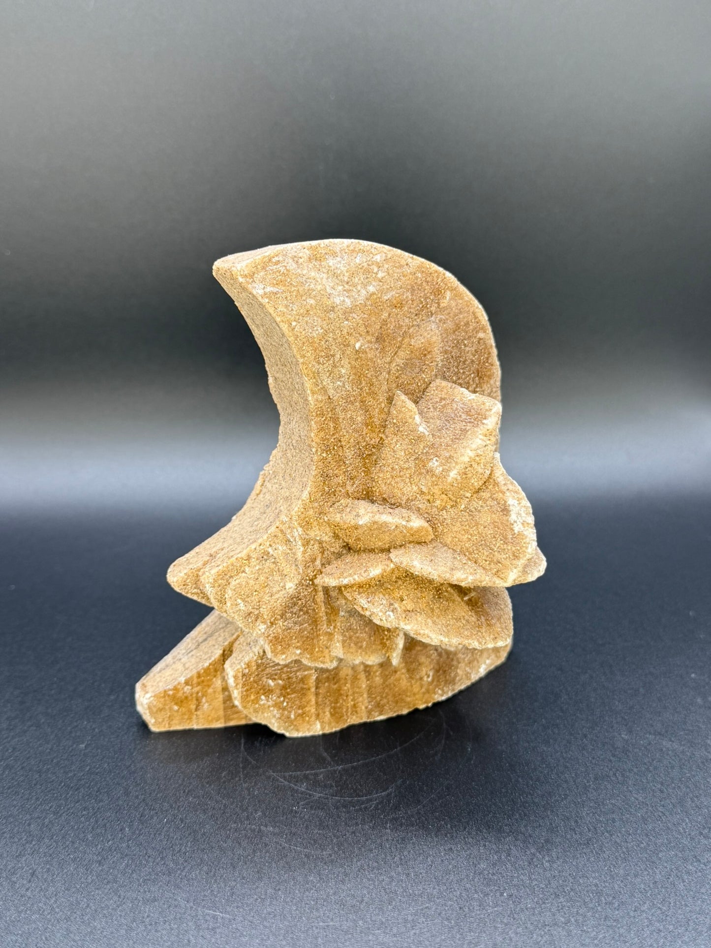 Gypsum Carved Moon