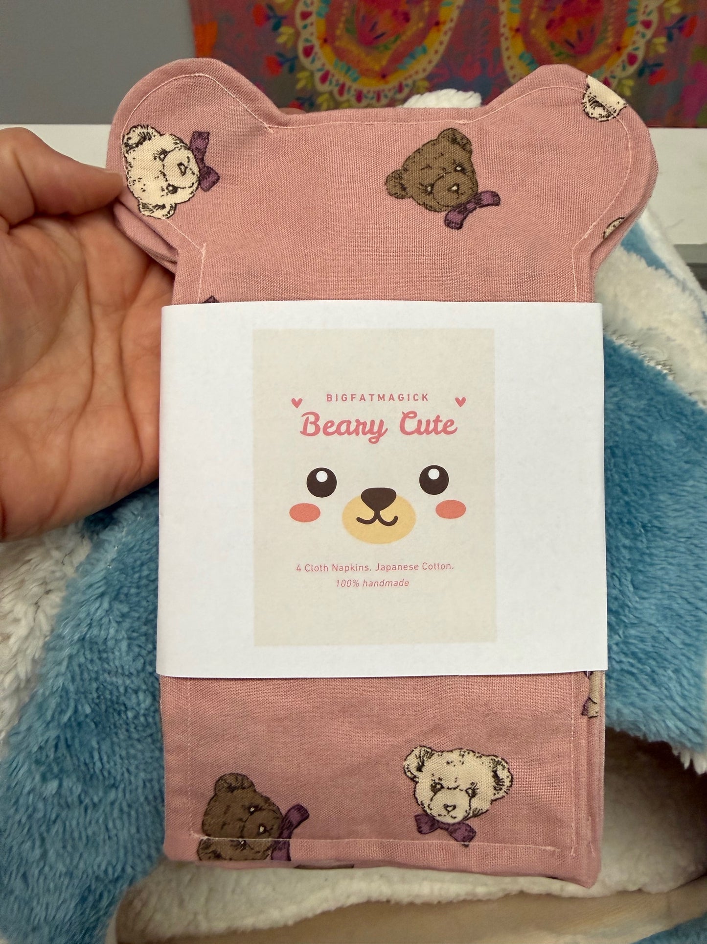Cloth Napkins - Beary Cute - Big Fat Magick