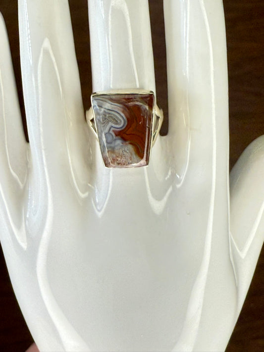 Laguna Lace Agate Ring