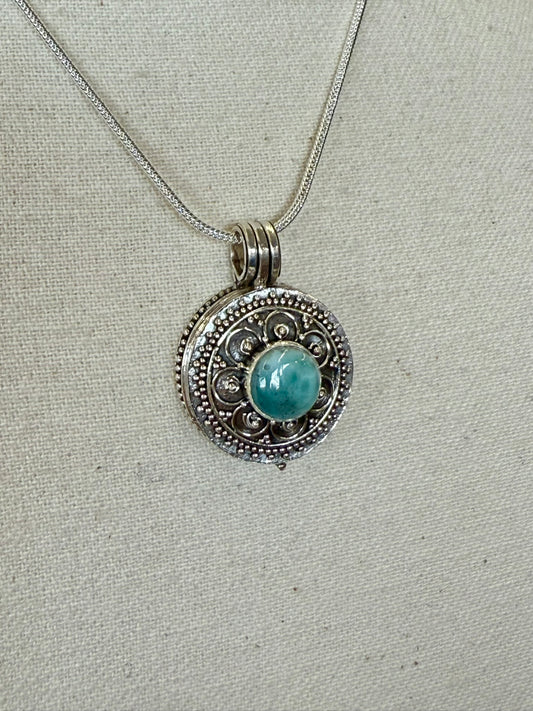 Larimar Locket