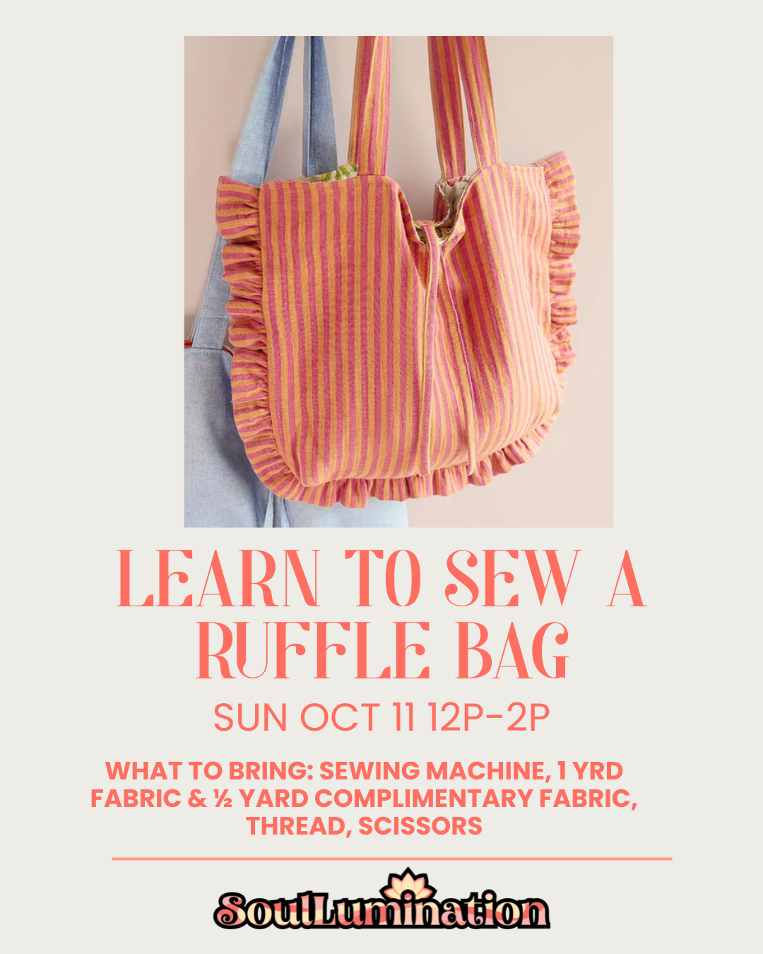 Learn to Sew: Ruffle Bag