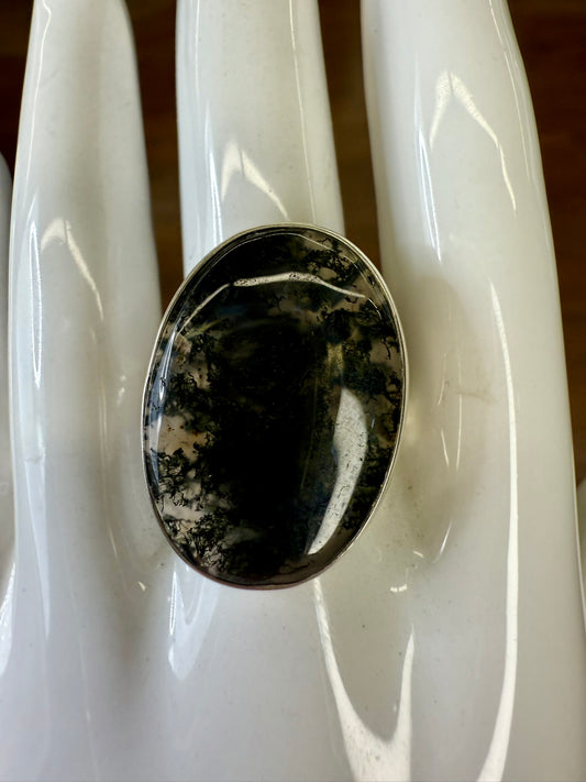 Moss Agate Ring
