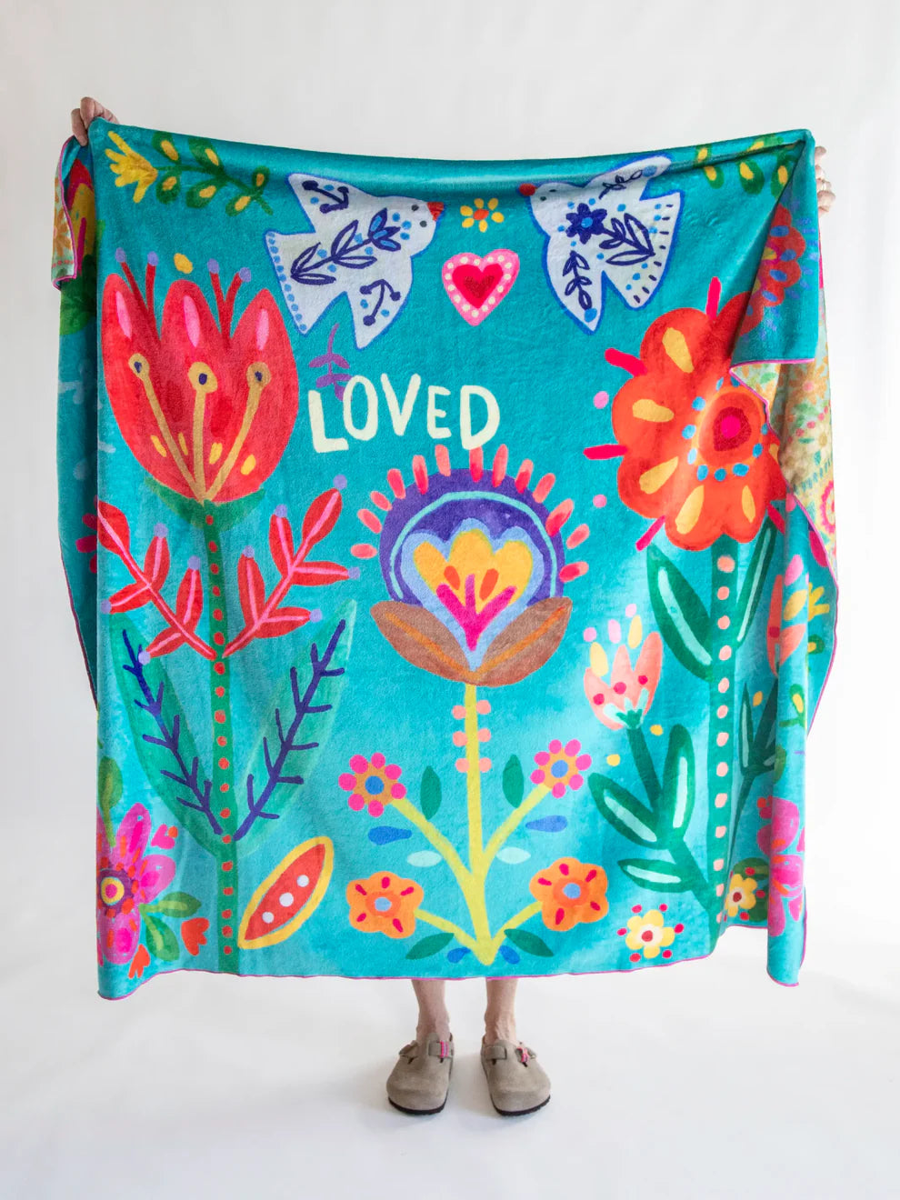 Double-Sided Cozy Throw Blanket
