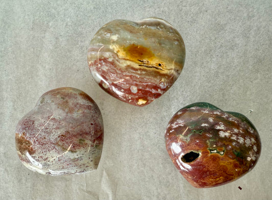 Ocean Jasper Hearts