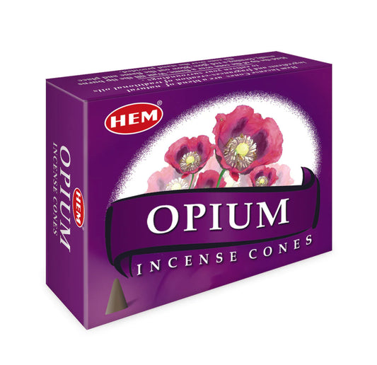 HEM Opium Incense Cones - 10 pack