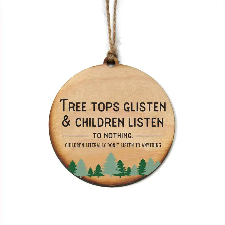 Sassy Wooden Holiday Ornaments