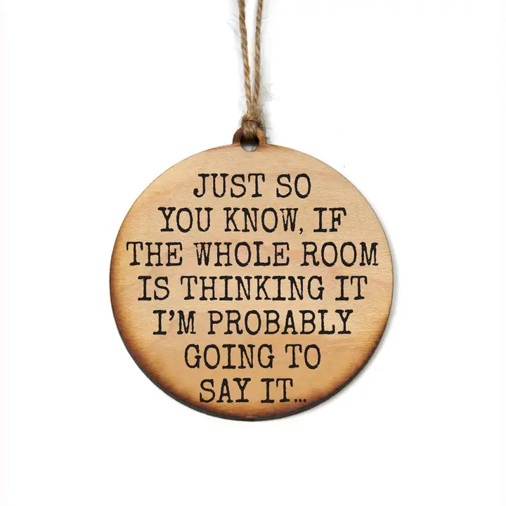 Sassy Wooden Holiday Ornaments