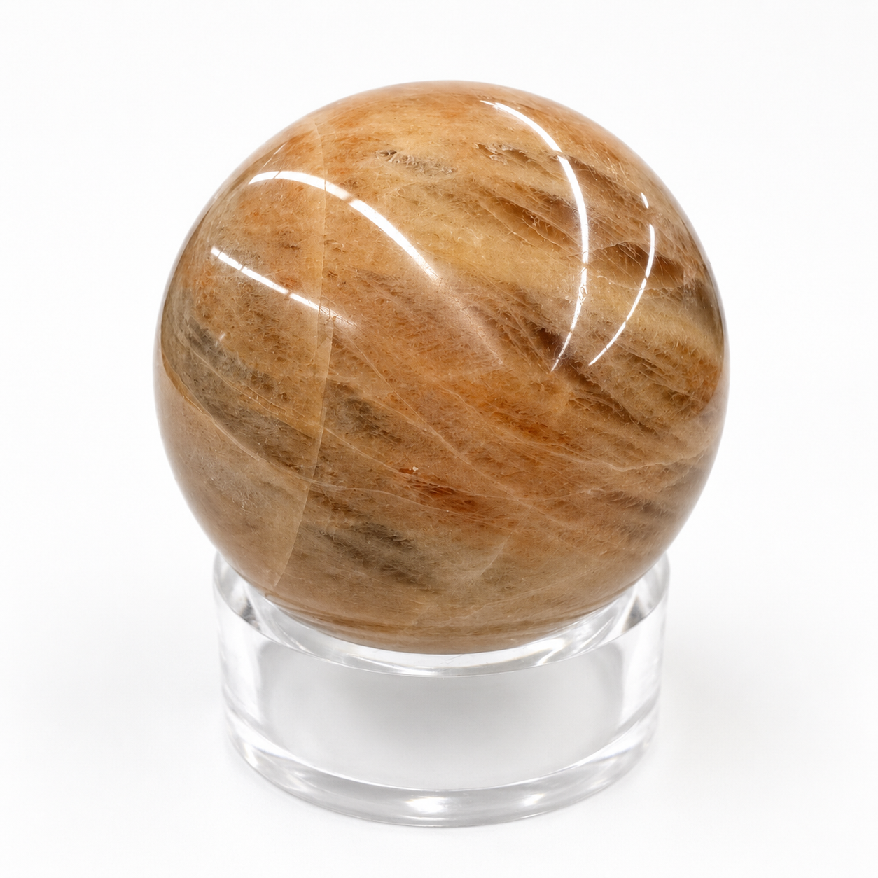 Peach Moonstone Sphere