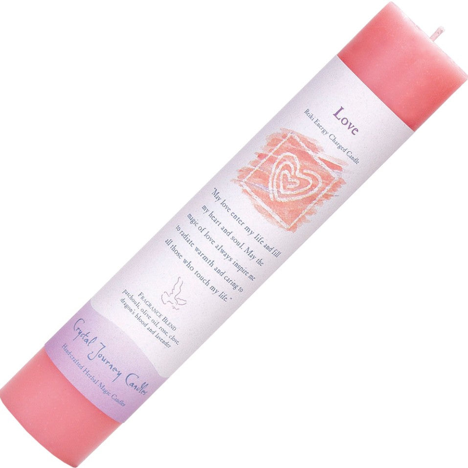 Reiki Charged Intention Pillar Candle