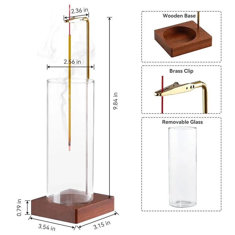 Glass Ash Catcher Stick Incense Burner