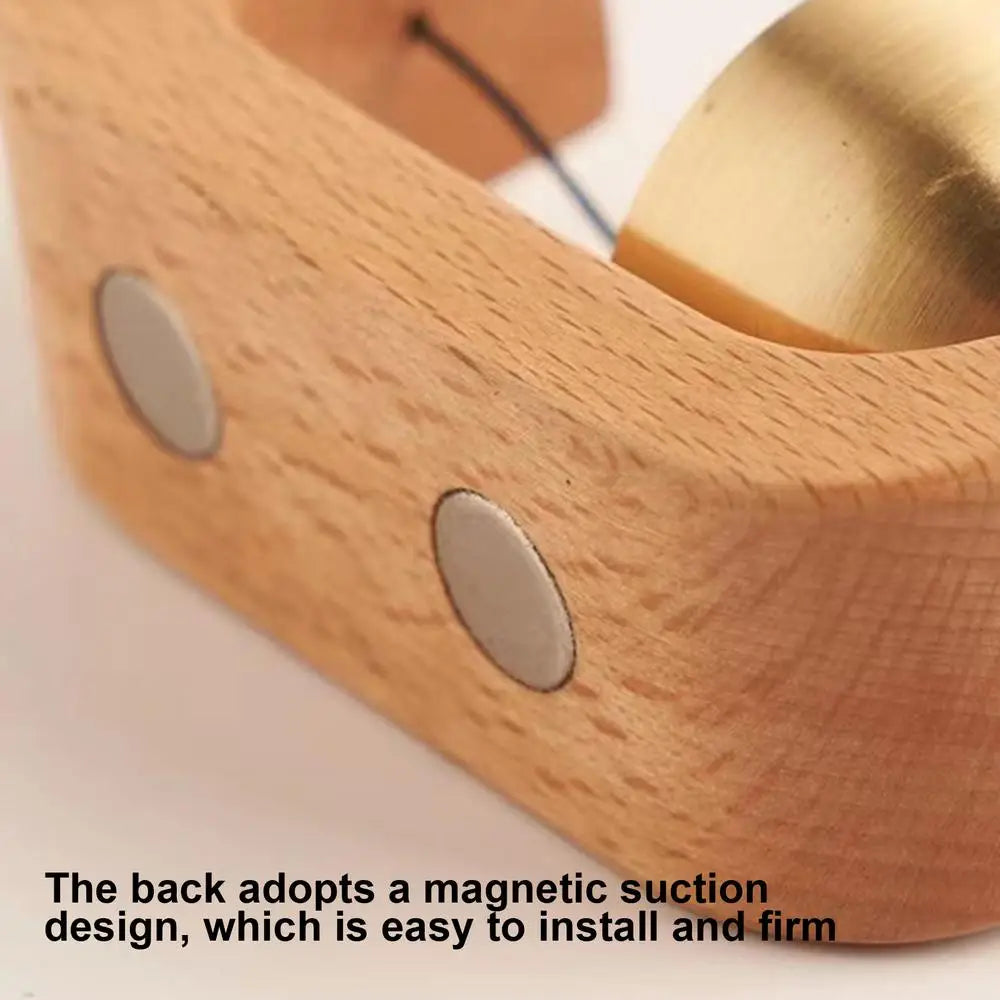 Doorbell Wooden Magnetic Brass Chime