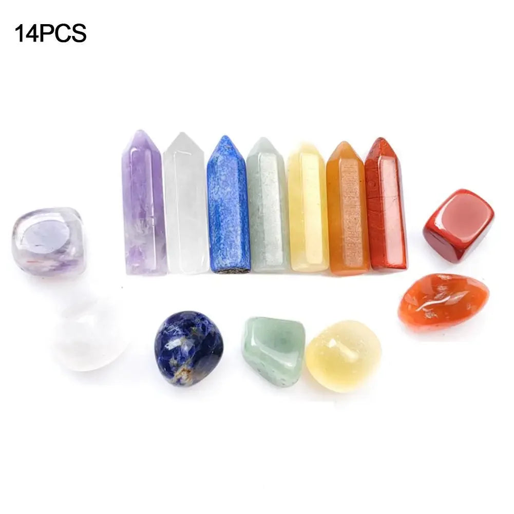 Crystal Chakra Healing Set - 14 Pieces