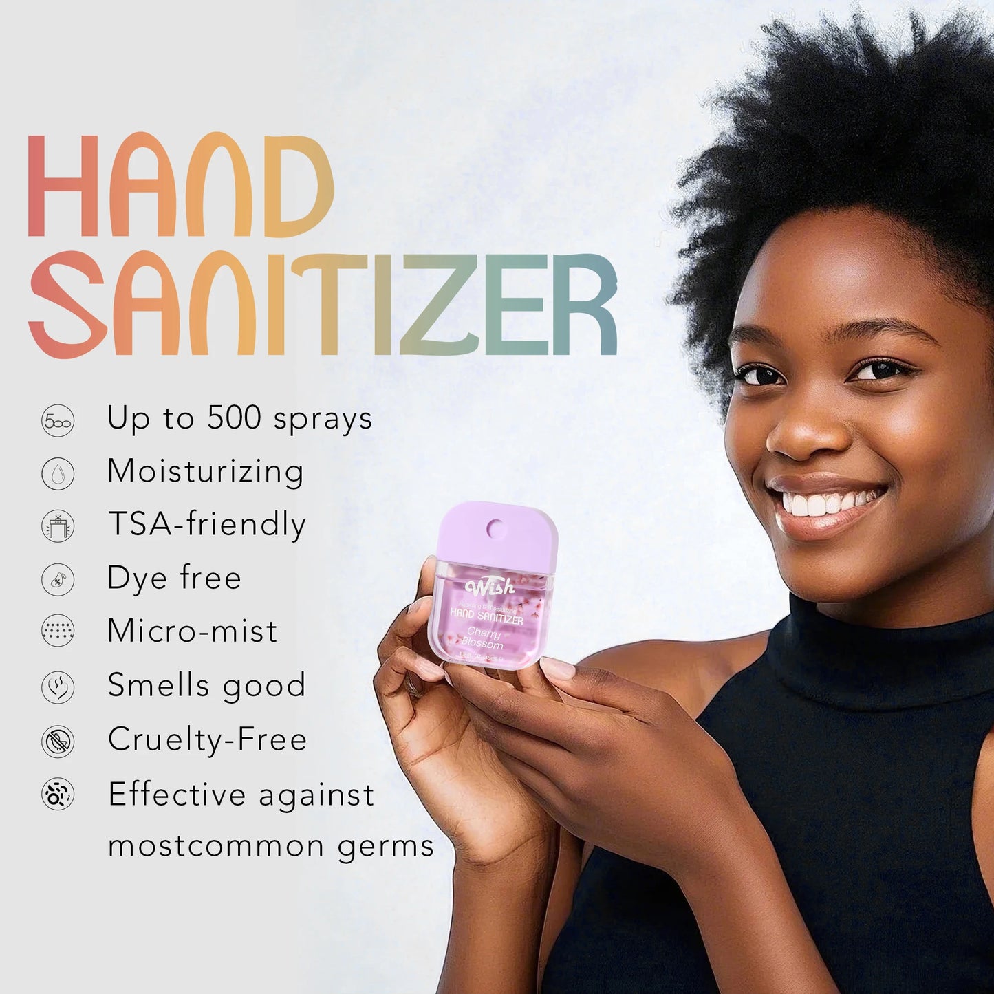 Wish Liquid Hand Sanitizer Spray, 4 Scents