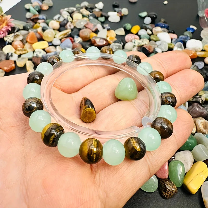 Money Luck Bracelet - Green Aventurine, Tigers Eye