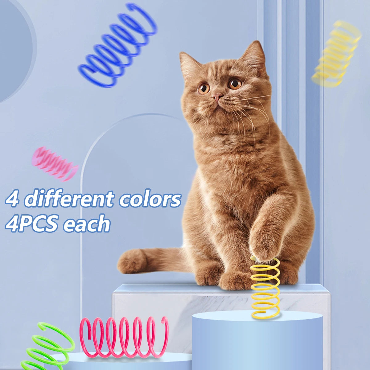 Cat Spring Toy 80 Pack