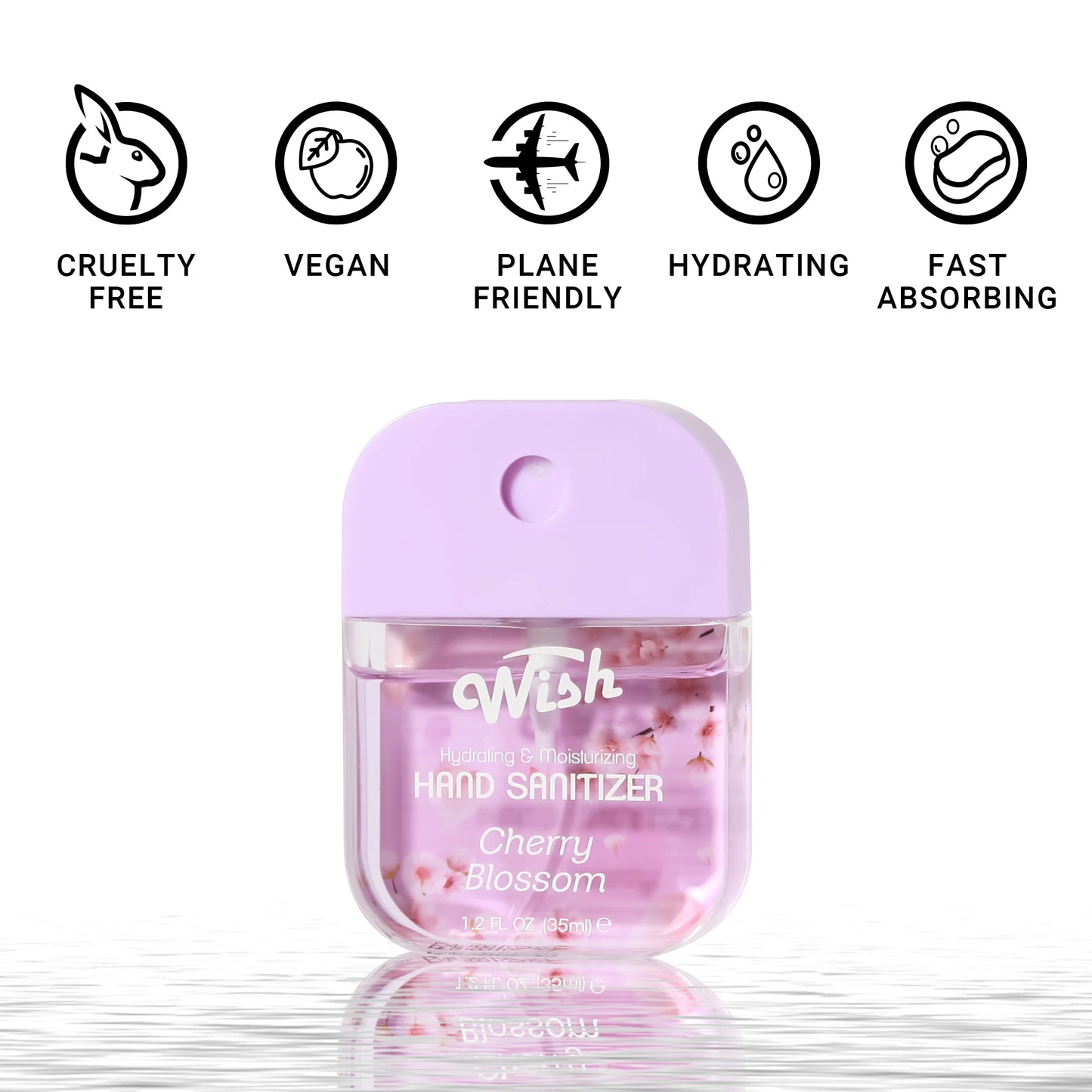 Wish Liquid Hand Sanitizer Spray, 4 Scents