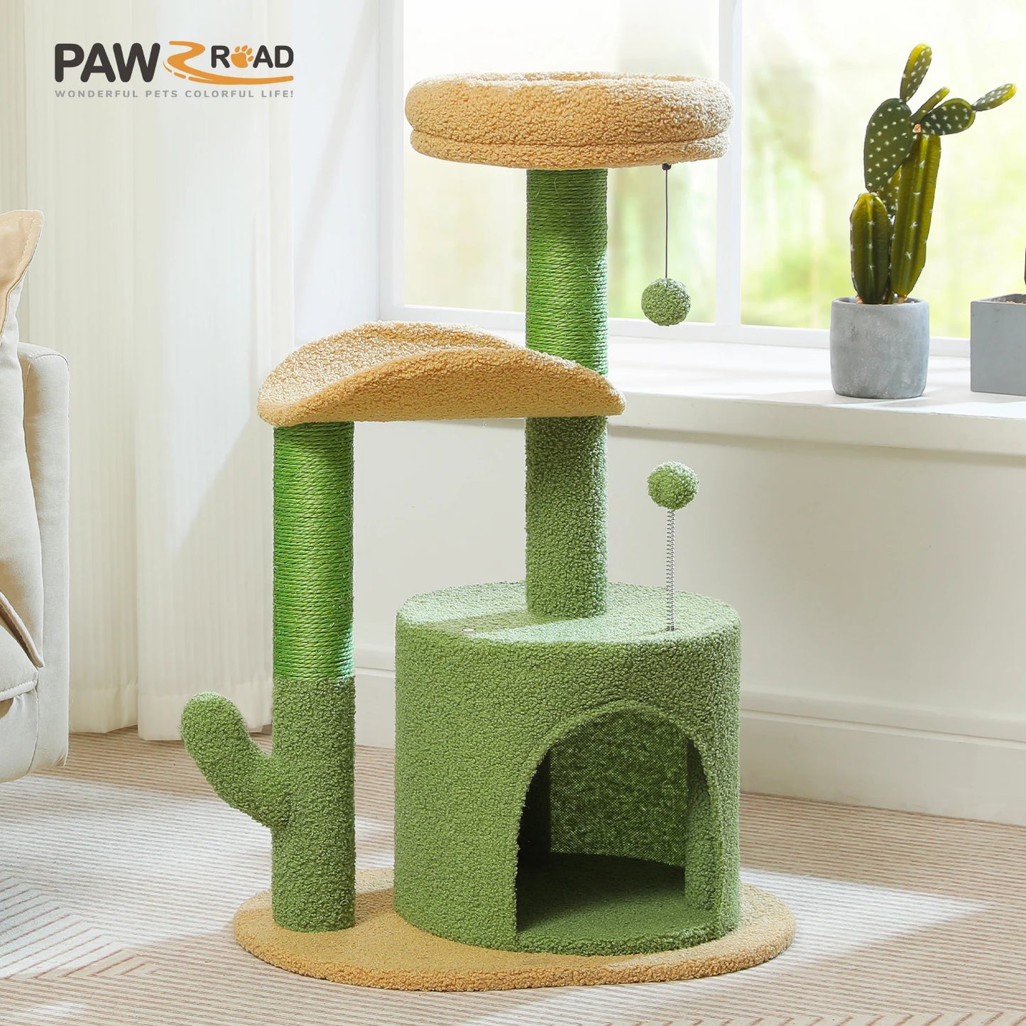 Flower Cat Tree with Scratching Post