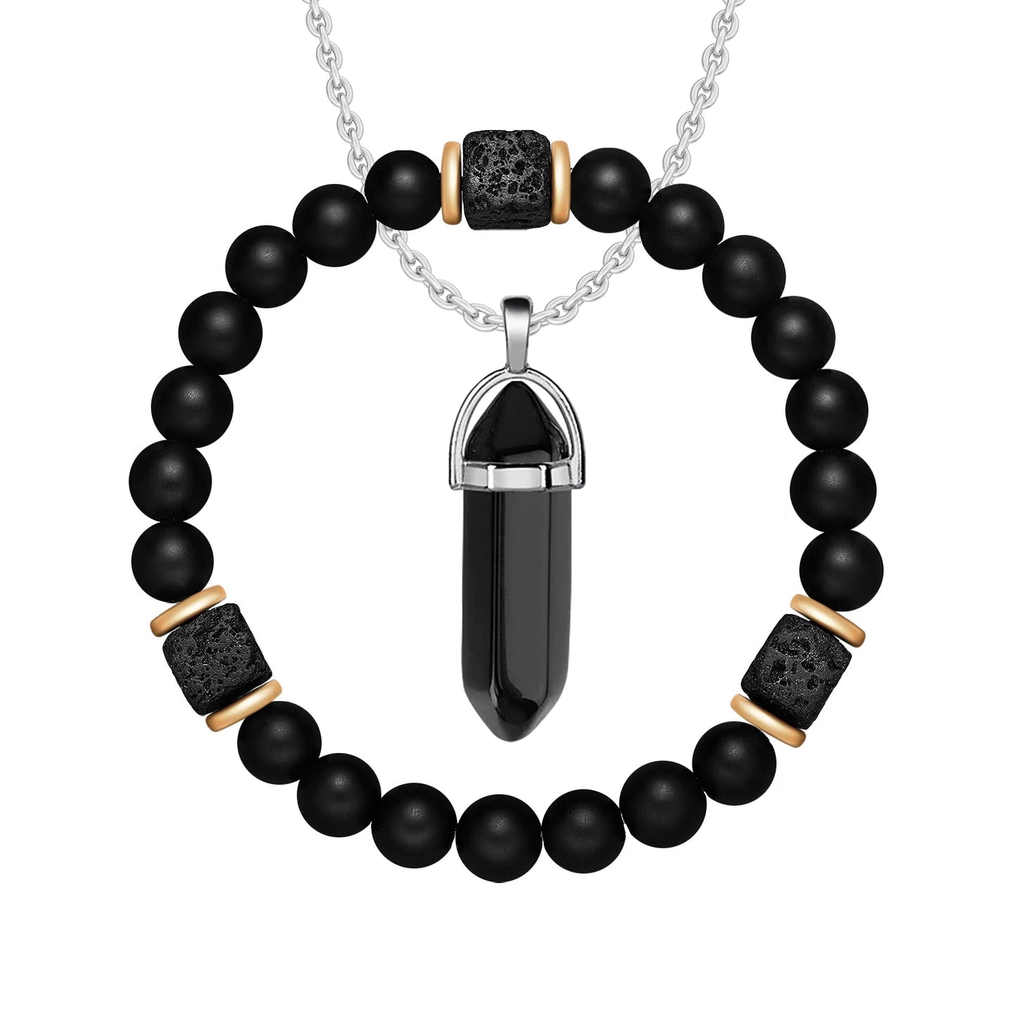 Magnetic Bracelet and Necklace Set