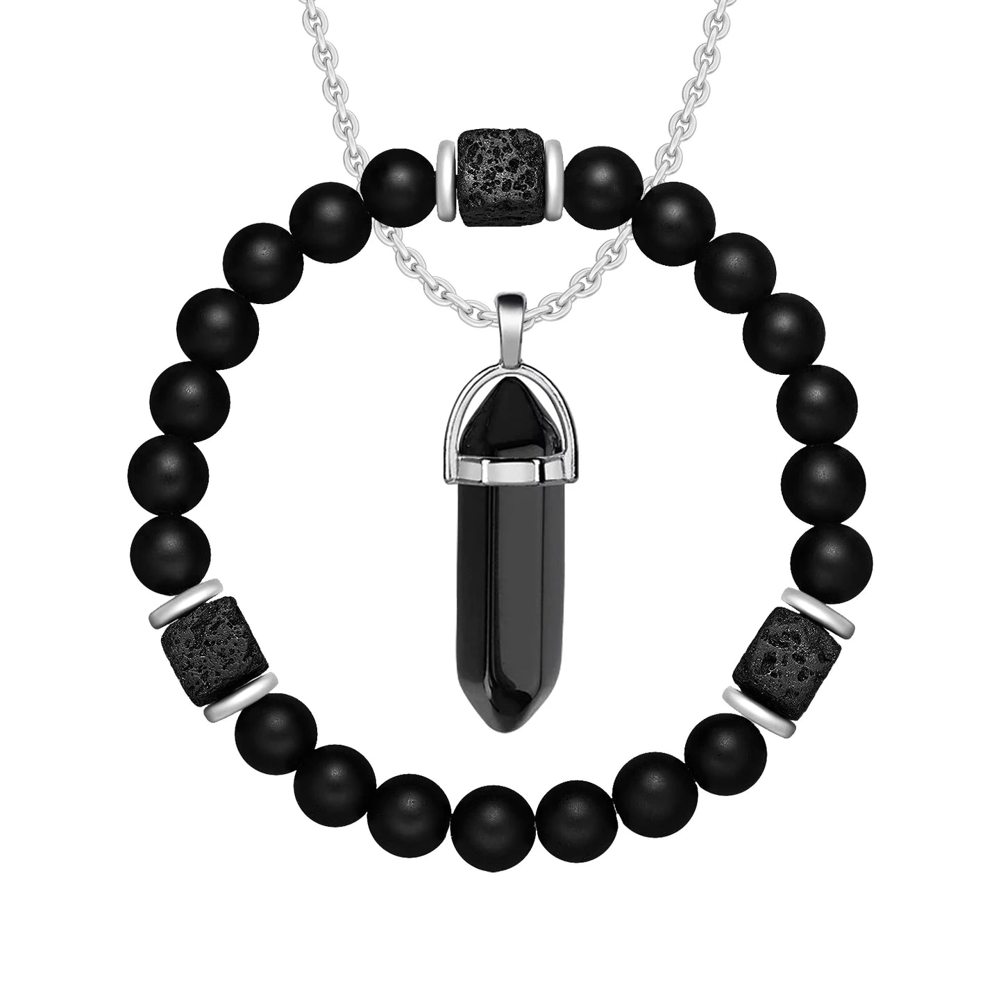 Magnetic Bracelet and Necklace Set