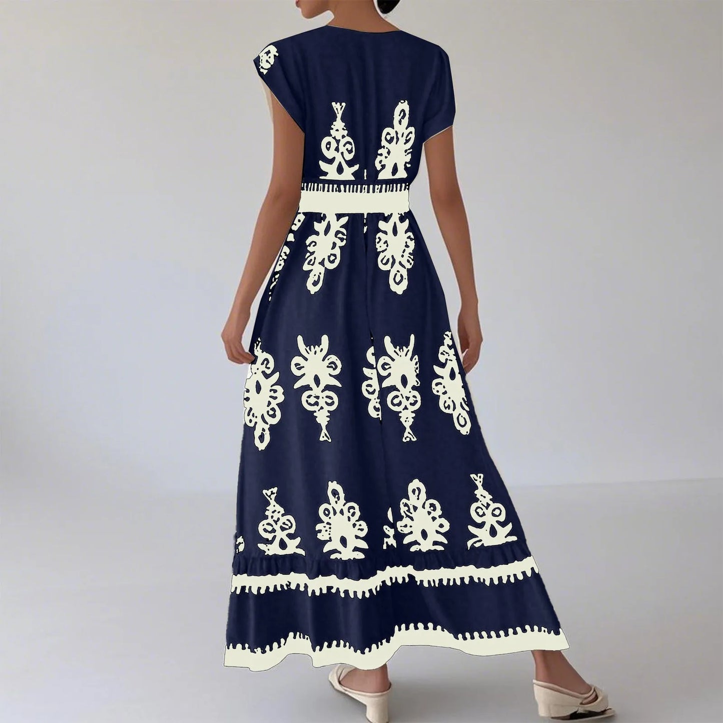 Maxi Boho Print Dress