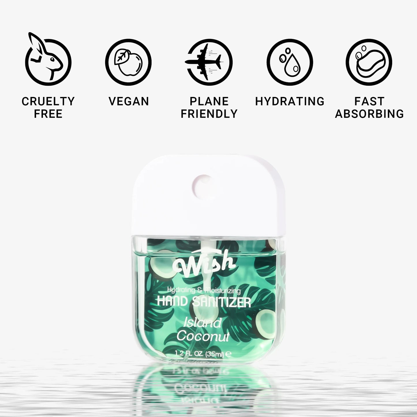 Wish Liquid Hand Sanitizer Spray, 4 Scents