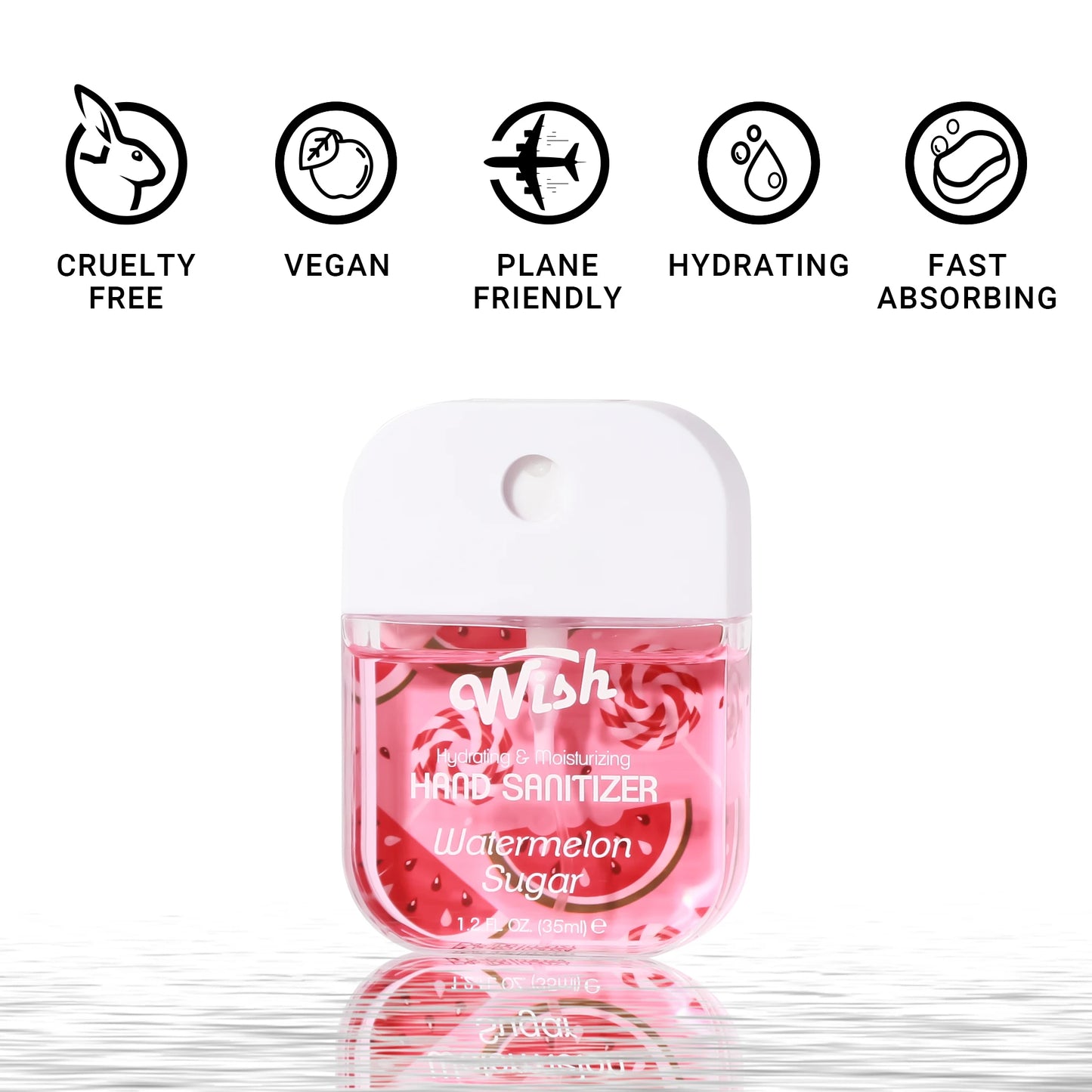 Wish Liquid Hand Sanitizer Spray, 4 Scents