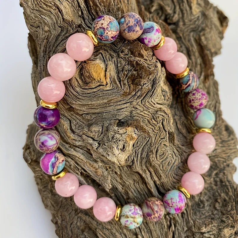 Attract Love Bracelet – Imperial Jasper and Rose Quartz