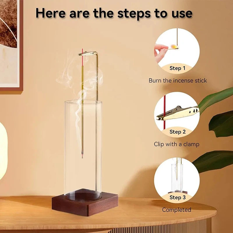 Glass Ash Catcher Stick Incense Burner