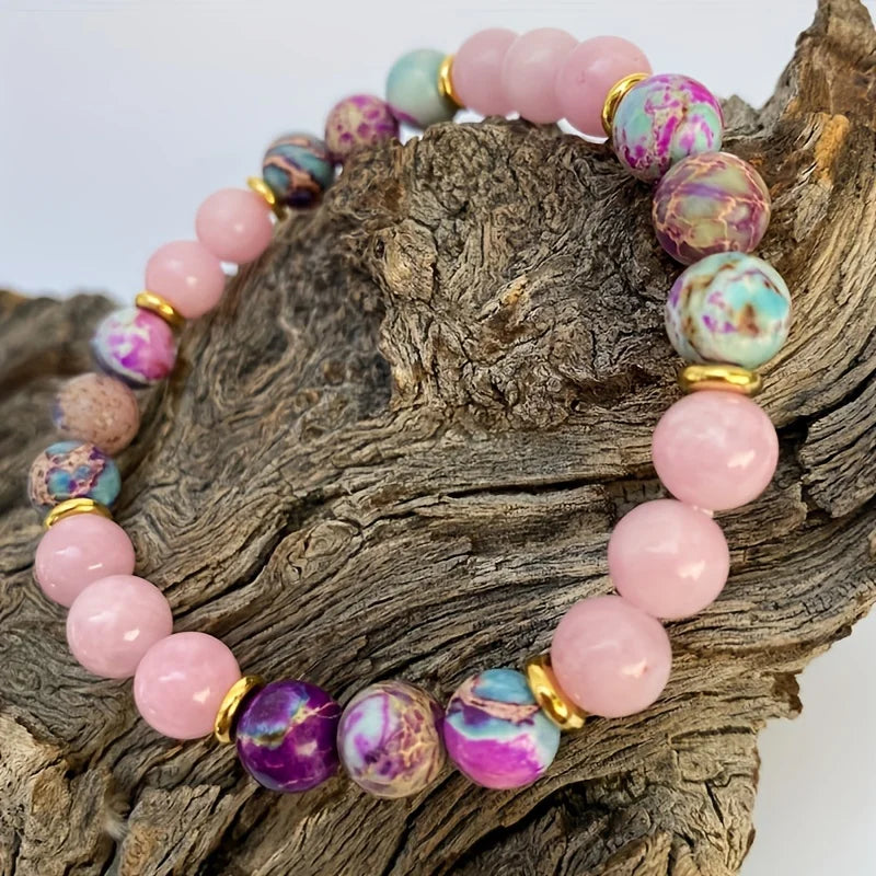 Attract Love Bracelet – Imperial Jasper and Rose Quartz