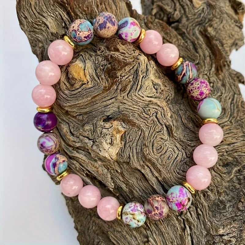Attract Love Bracelet – Imperial Jasper and Rose Quartz